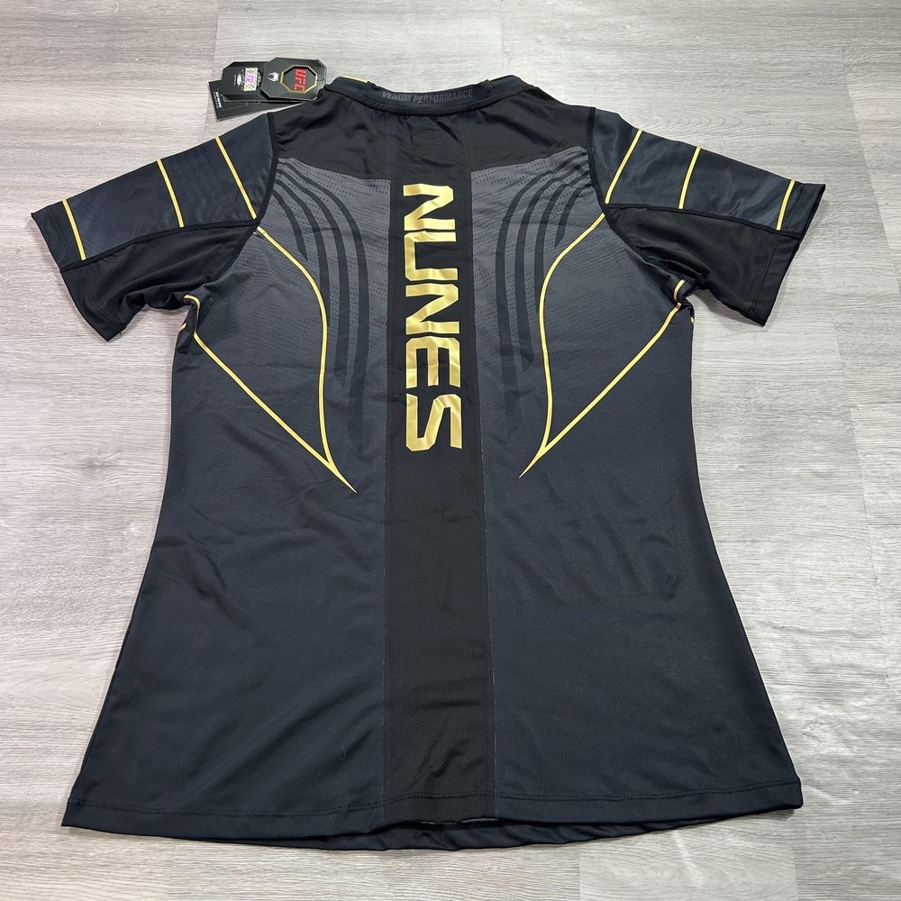 NEW Venum UFC Amanda Nunes Shirt Womens Large Black MMA Fight Kit Jersey